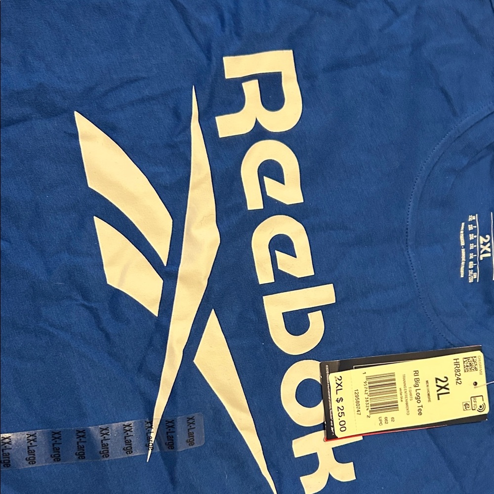 Reebok Men's Vibrant Blue Tee - Picture 4 of 4
